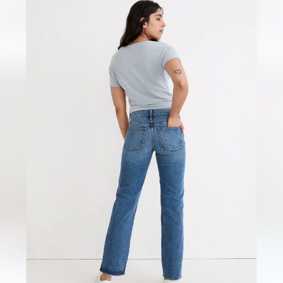 Straight momjeans with a slouchy low rise - Picture 2 of 7